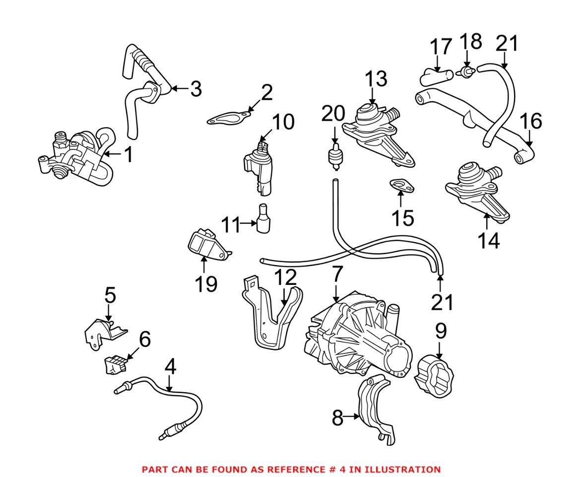 Mercedes Oxygen Sensor - Rear 0015402817